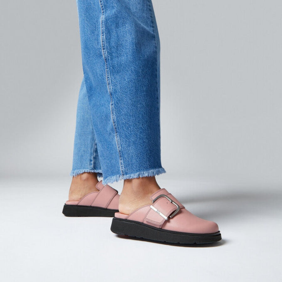 【Herlipto】Square Buckle Mules Herlipto】Square Buckle Mules