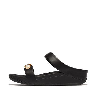 FINO MULTI-STONE LEATHER SLIDES