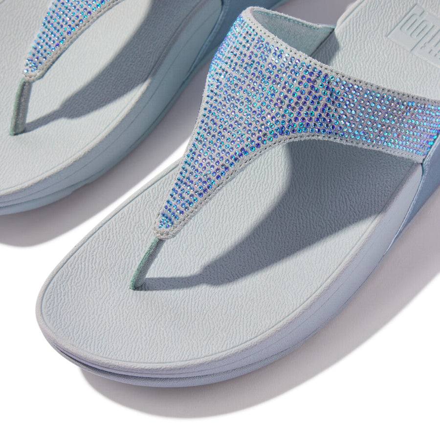 LULU CRYSTAL EMBELLISHED TOE-POST SANDALS – FitFlop Thailand