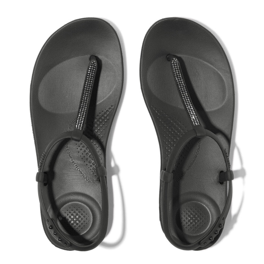 iQUSHION SPLASH SPARKLE T-STRAP SANDALS – FitFlop Thailand