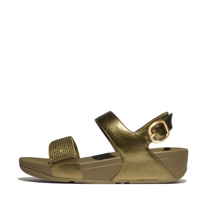 รองเท้าแตะแบบรัดส้น ผู้หญิง รุ่น LULU CRYSTAL EMBELLISHED BACK-STRAP SANDALS