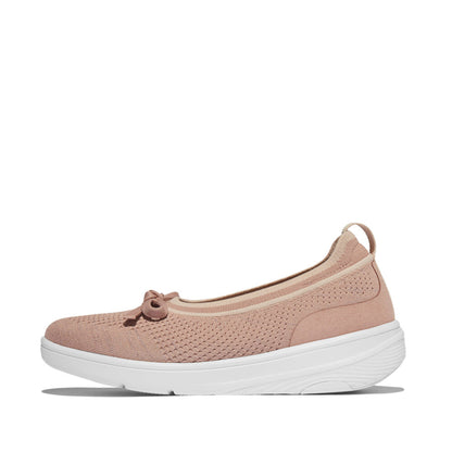 SUPER-Q BOW KNIT BALLET FLATS