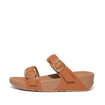 LULU ADJUSTABLE LEATHER SLIDES