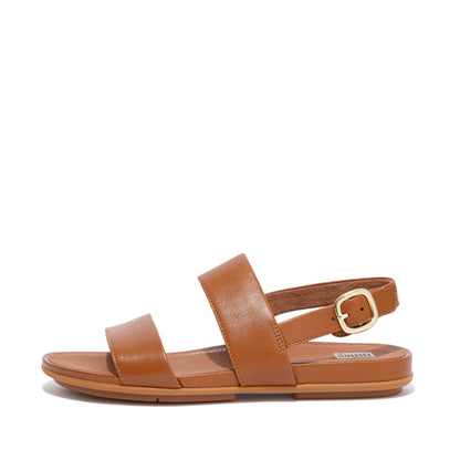 GRACIE LEATHER BACK-STRAP SANDALS